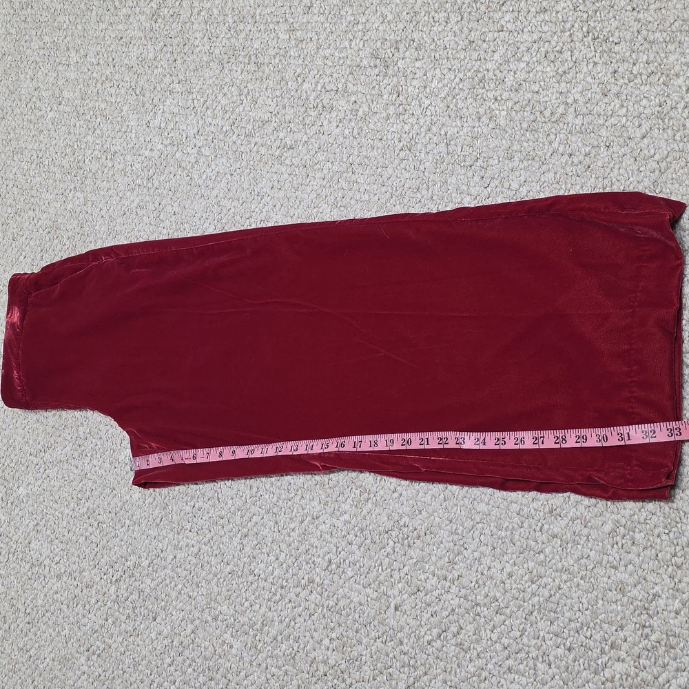 Wide Leg Mid Rise Velvet Pants - Picture 11 of 16